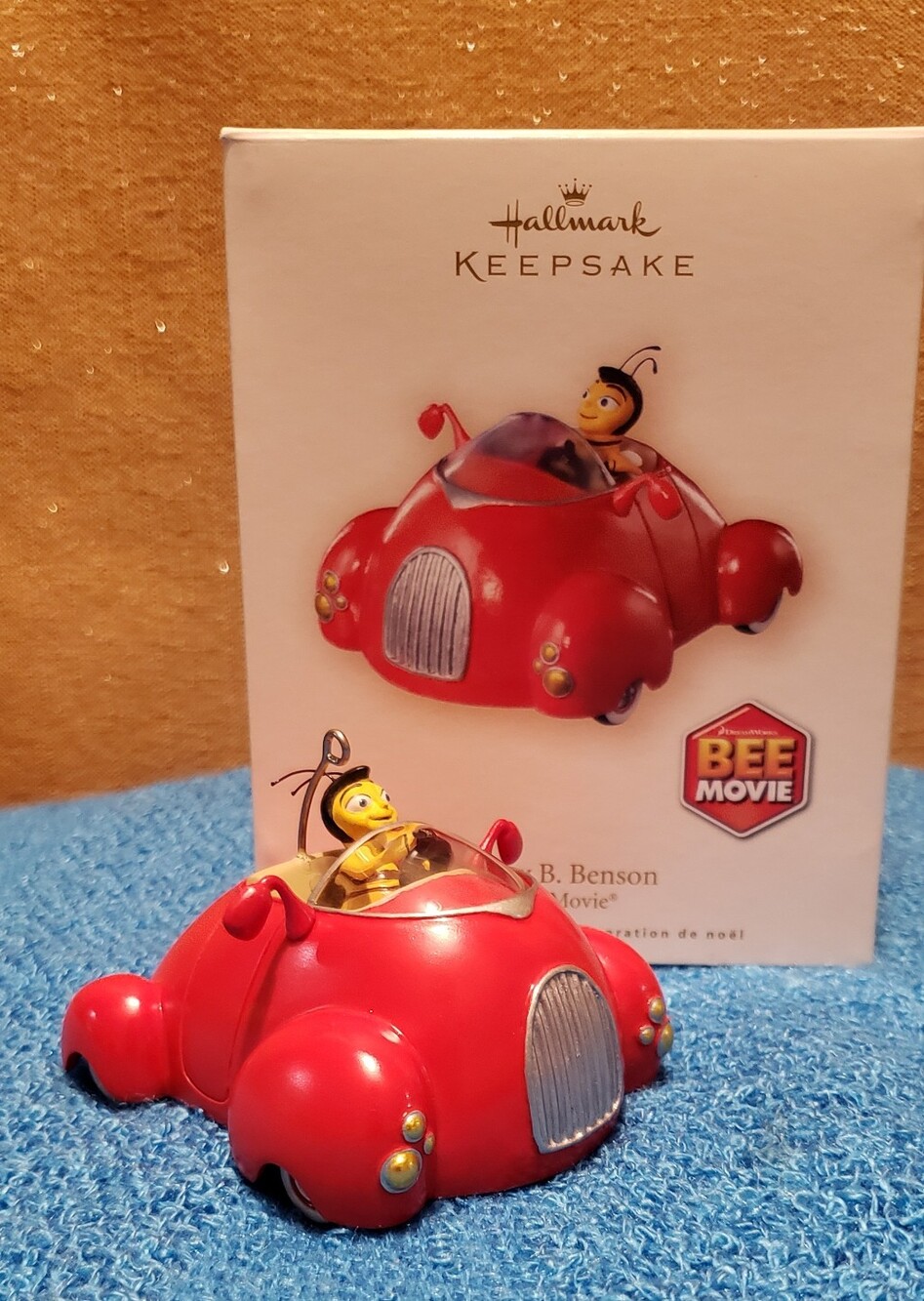 Hallmark Keepsake Bee Movie Red Car With Barry B. Benson